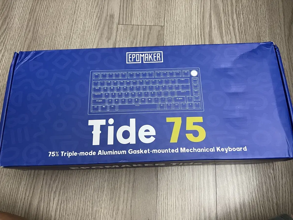 (풀알루 키보드) 에포메이커 Tide75 레몬 스위치